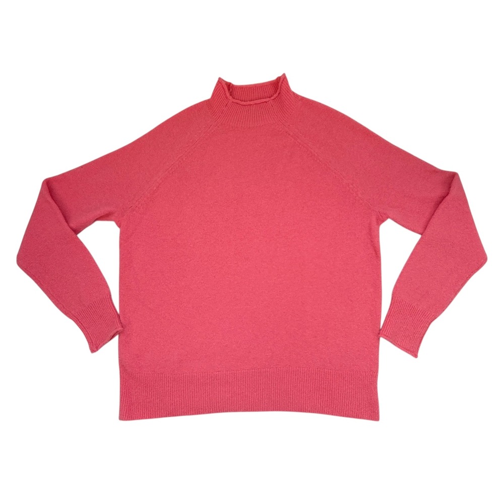 J.Crew‎ Rollneck Sweater in Supersoft Yarn Petunia Pink Womens Small Wool Alpaca